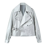 California Jacket - S / Zilver - Maanmode -