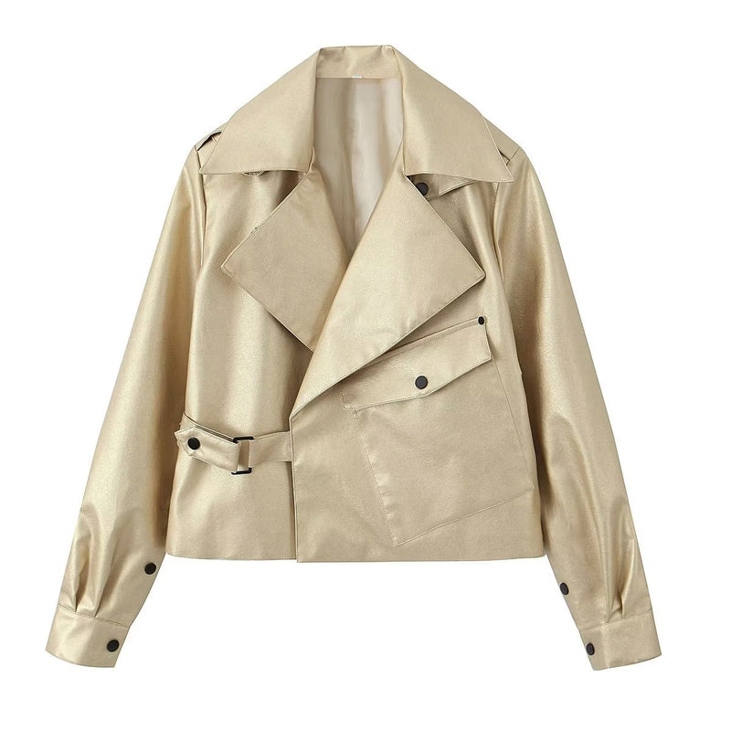 California Jacket - S / Goud - Maanmode -