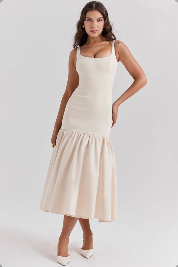 Edinburgh Dress - White / S - Maanmode -